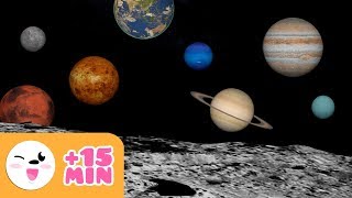 The SOLAR SYSTEM for kids  From planet to planet  Compilation [upl. by Nohsyar788]