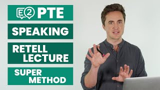 PTE Speaking Retell Lecture  SUPER METHOD [upl. by Lemon]