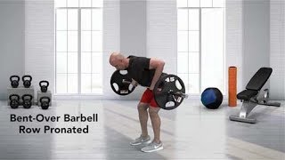 How to do a Barbell Bent Over Row Pronated [upl. by Attesoj29]