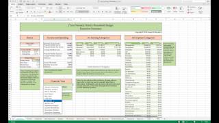 Household Budget Template and Tutorial Excel [upl. by Ahsea989]