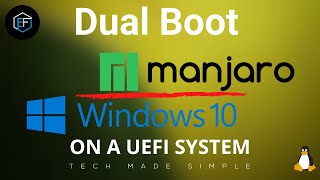 Manjaro dual boot with Windows 10 [upl. by Nahtanod671]