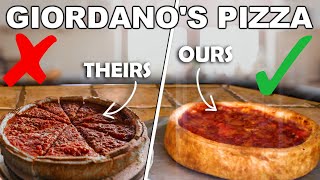 Perfect Giordanos Deep Dish Pizza at Home [upl. by Zoller]