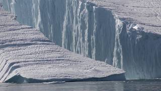 Large Iceberg Breaking near Ilulissat [upl. by Okikuy248]