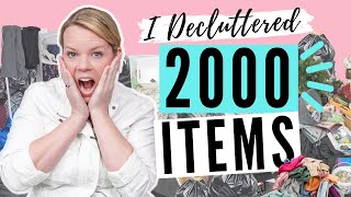 I Decluttered 2000 Things in 1 Weekend [upl. by Frederigo]