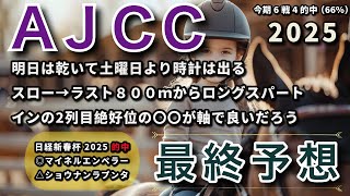 【的中】AJCC 2025  最終予想 [upl. by Aisylla239]