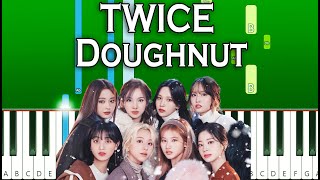 TWICE  Doughnut Piano Tutorial [upl. by Bratton236]