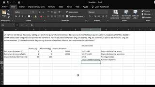 EJERCICIO DE PROGRAMACION LINEAL RESUELTO [upl. by Coster]