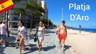 Platja dAro walking tour Costa Brava Spain 4K [upl. by Entwistle]