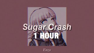 1 HOUR ElyOtto  SugarCrash  slowed  reverbed [upl. by Anoniw]