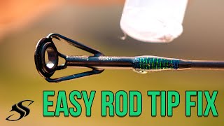 How to Replace a Fishing Rod Tip Top  Easy Peasy [upl. by Nicholle]