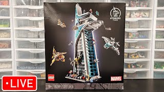 LEGO AVENGERS TOWER LIVE BUILD [upl. by Ennaeus757]