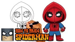 How to Draw Spiderman Homecoming  Drawing Tutorial [upl. by Frick488]