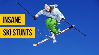 INSANE SKI STUNTS • Extreme skiing freestyle amp freeride compilation [upl. by Pen]