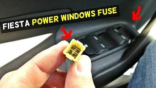 FORD FIESTA POWER WINDOWS FUSE LOCATION MK7 ST [upl. by Dnyletak]