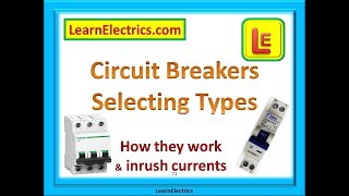 CIRCUIT BREAKER TYPES  How they work and inrush currents [upl. by Auqenahc]