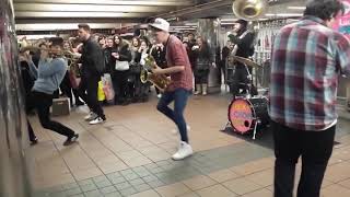 the coolest saxophone subway band ever [upl. by Kendrah411]