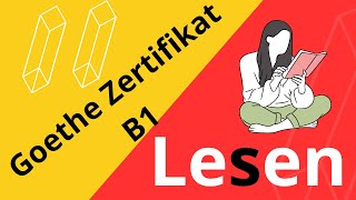 Goethe Zertifikat B1 Lesen  Examen Goethe Zertifikat Leseverstehen [upl. by Alanson]