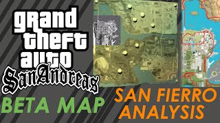 GTA San Andreas Beta Map  San Fierro Analysis [upl. by Retrop]