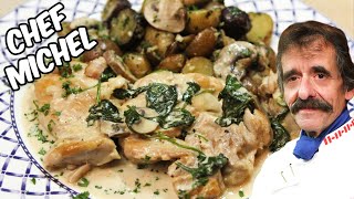 Poulet sauce champignons crémeuse à lail [upl. by Dennard475]