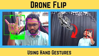 Hand Gesture Drone Control  OpenCV Python [upl. by Tiedeman589]