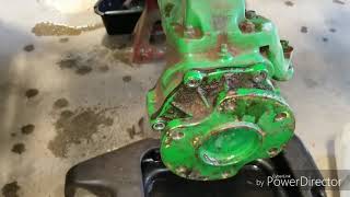 2005 John Deere 790 outer front gear replacement [upl. by Allveta]