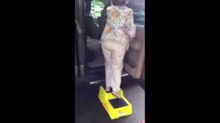 How a Safe Step Stool Help Blind Senior to Enter and Exit an SUV [upl. by Notsew]