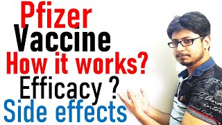 Pfizer vaccine covid  How it works efficacy and side effects [upl. by Ayadahs]