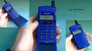 Ericsson T10s retro review old ringtones brick phone from 1999 Vintage [upl. by Shaughnessy]