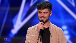 Americas Got Talent 2020 Luca Di Stefano Sings Lets Get It On Full Performance S15E04 [upl. by Margaux]