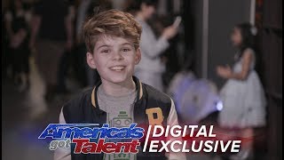 Elimination Interview Merrick Hanna Chats LifeChanging Experience  Americas Got Talent 2017 [upl. by Naujahs]