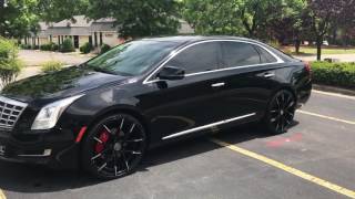 Cadillac XTS w 22 in Lexani Wheels Walkaround [upl. by Tatiania696]