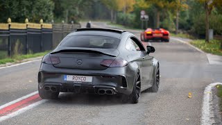 RENNtech Mercedes C63 S AMG Coupe  LOUD Revs amp Accelerations [upl. by Ykvir24]