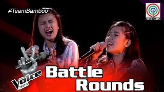 The Voice Teens Philippines Battle Round Queenie vs Patricia  Sound Of Silence [upl. by Paton]