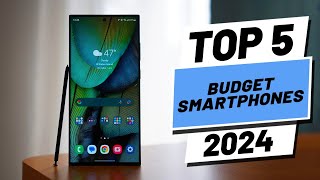 Top 5 BEST Budget Smartphones in 2024 [upl. by Marta]