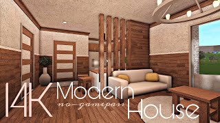 BLOXBURG 14K MODERN HOUSE  NOGAMEPASS [upl. by Adriana]