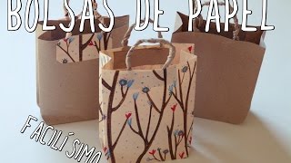 Cómo hacer una bolsa de papel ¡Muy fácil [upl. by Hillery]