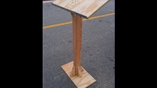 How to Build a PodiumLectern for under 20 [upl. by Lissi]