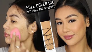 NARS RADIANT LONGWEAR FOUNDATION  REVIEW amp 10 HR WEAR TEST [upl. by Inatsed766]