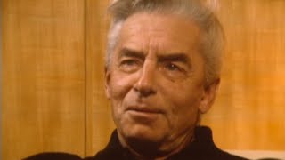 Why Karajan conducts with closed eyes  Karajan  Interview 27121977 [upl. by Nysila]