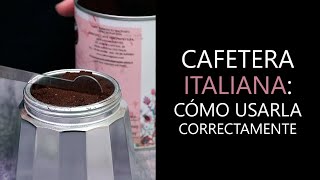 CÓMO USAR LA CAFETERA ITALIANA Guía básica para preparar café [upl. by Enialem]