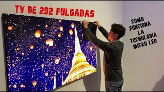 ¡Una TV de 292 pulgadas Cómo funciona la tecnología Micro LED  Samsung CES 2020 [upl. by Hcir]