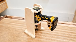 Making A Portable Drill Press  Drilling Guide [upl. by Yuhas]