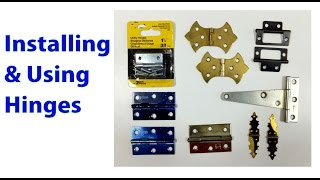 Installing and Using Hinges Woodworking Beginners 19 [upl. by Ahselrac]