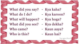 WH Question  Learn Hindi through English [upl. by Adriane]