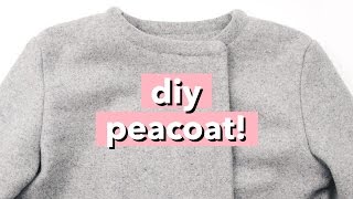 DIY Peacoat  Wool Pea Coat  WITHWENDY [upl. by Thatcher]