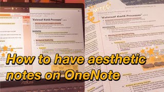 DIGITAL NOTE TAKING I How to take organized and aesthetic notes in OneNote [upl. by Mela]