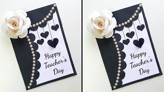 Easy amp Beautiful Teachers Day Card Making  Teachers Day card  Handmade Teachers day card making [upl. by Resneps152]