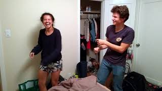 Brother and Sister Harmless Indoor Wrestling  Funny [upl. by Asertal]