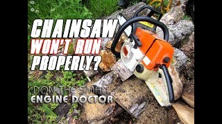 Why A Stihl Chainsaw Didnt Run Properly [upl. by Odirfliw]