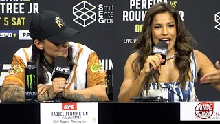 Raquel Pennington vs Julianna Pena Press Conference Highlights UFC 307 [upl. by Lezned548]